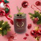 Fill Your Home with Holiday Comfort with Our Luxury Apple & Cinnamon Stag Candle | 95 Hours Burn Time