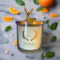 Lime Basil & Mandarin Home Stag Candle – 380g, double wick, with fresh citrus and herbal notes. 40 hours burn time, perfect for home decor.