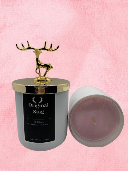 Stag Candles - Enhance the Ambiance of Any Room with the Timeless and Alluring Scent of Red Roses